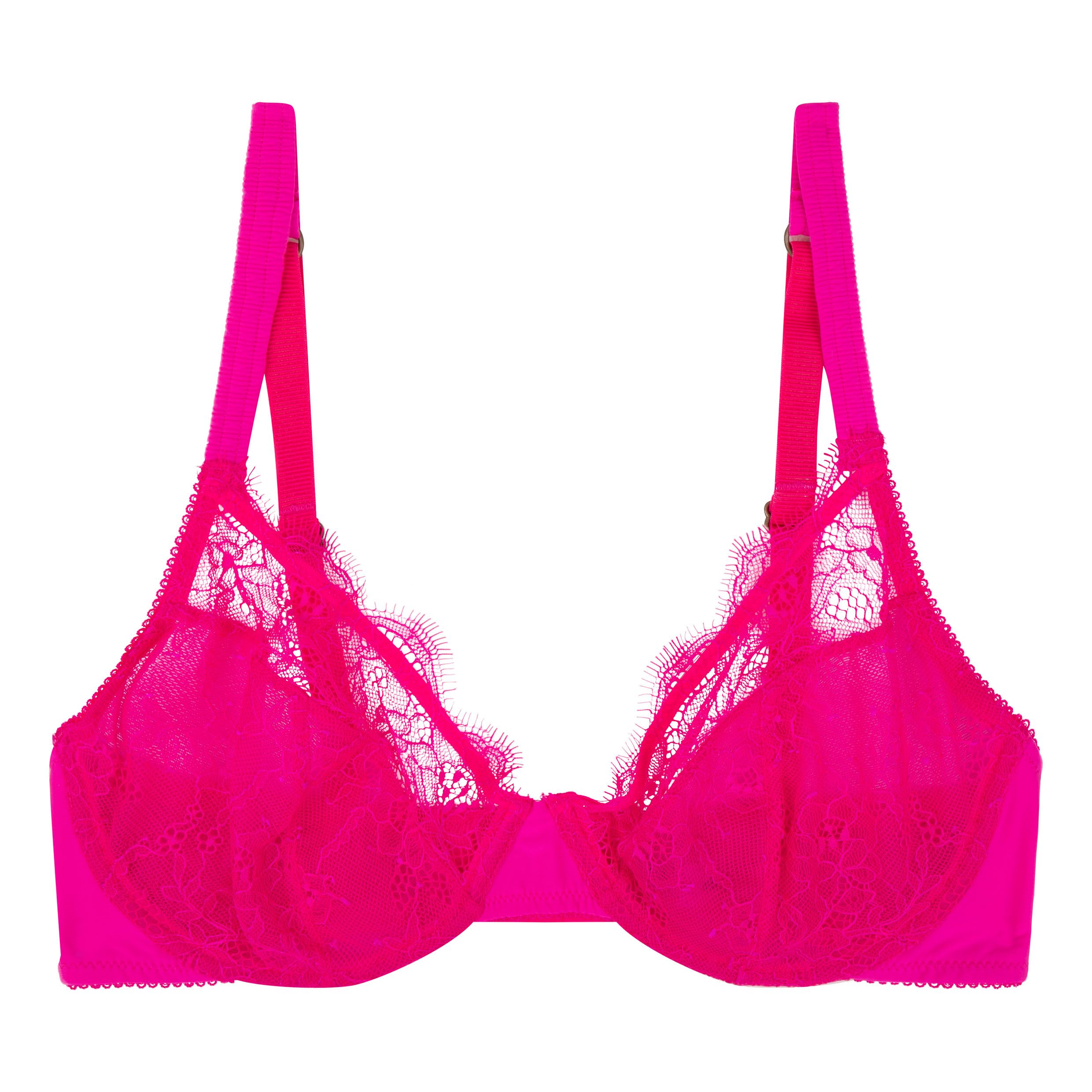 Soma, Intimates & Sleepwear, Soma 36d Bra Pink Embraceable Balconette  Floral Lace Lightly Lined Bg6