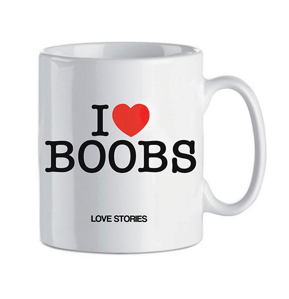 Love Stories I Love Boobs Mug