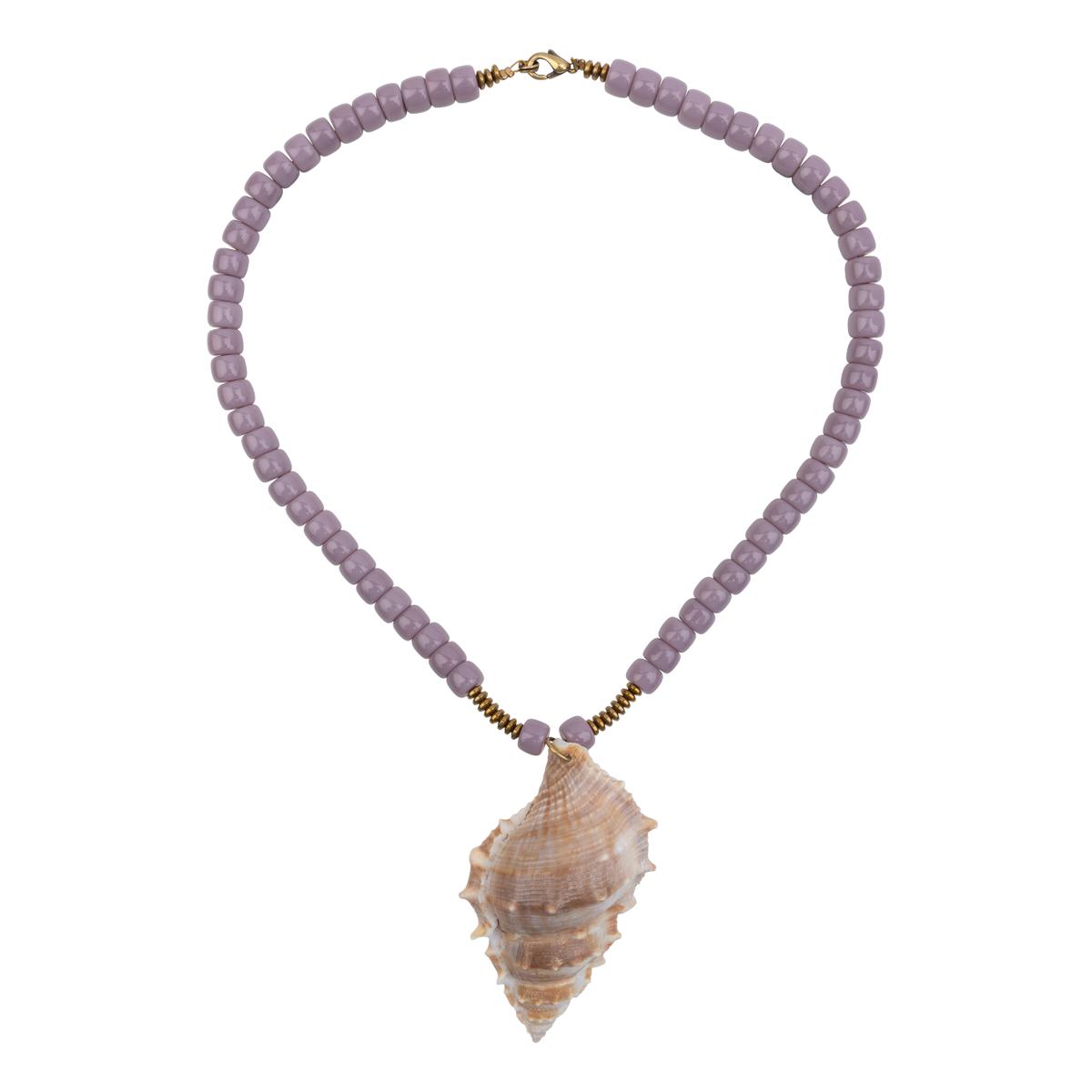 Love stories Necklace Shell Brown