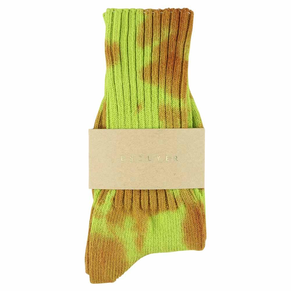 Love Stories Tie-Dye Socken Limette