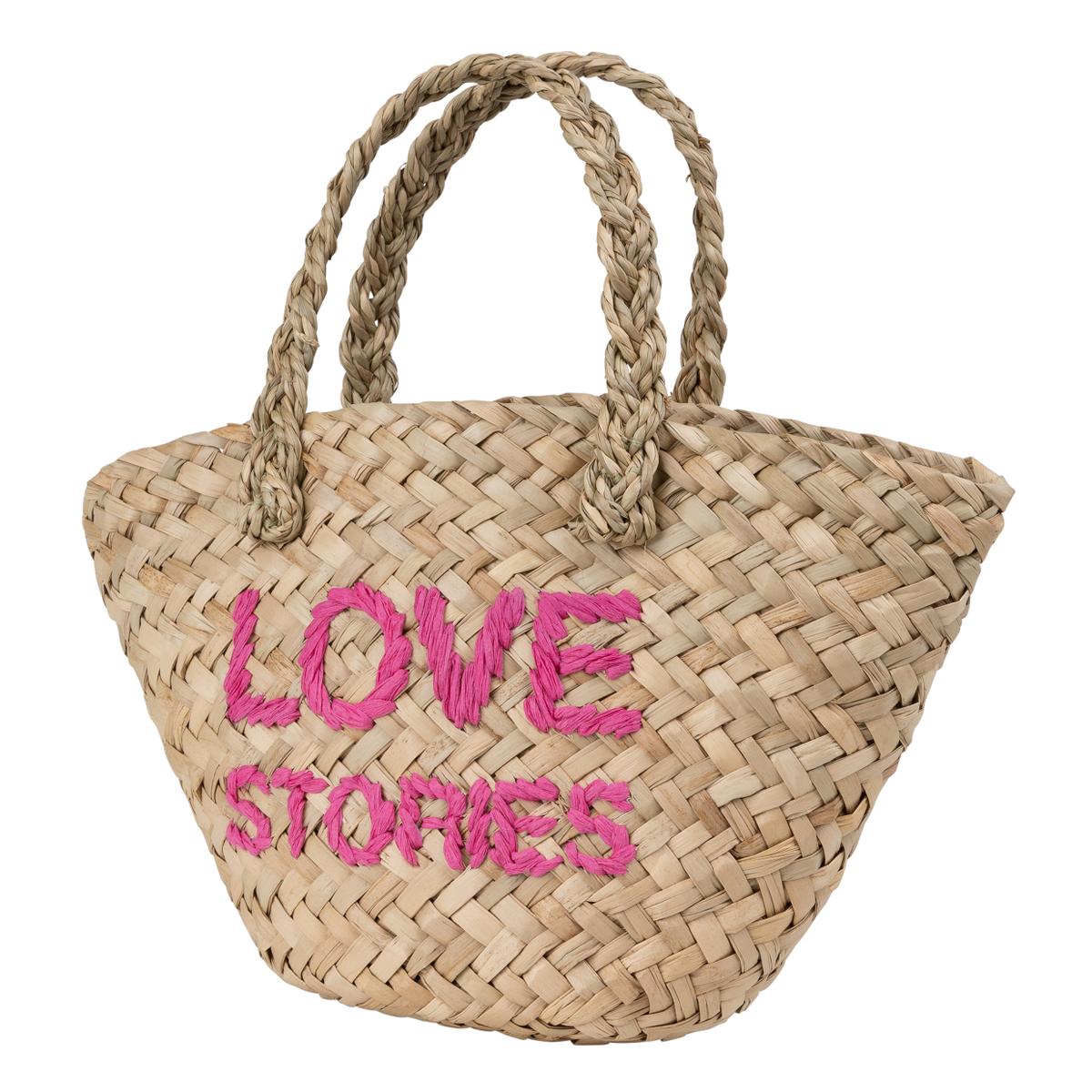 Love Stories Straw Tote