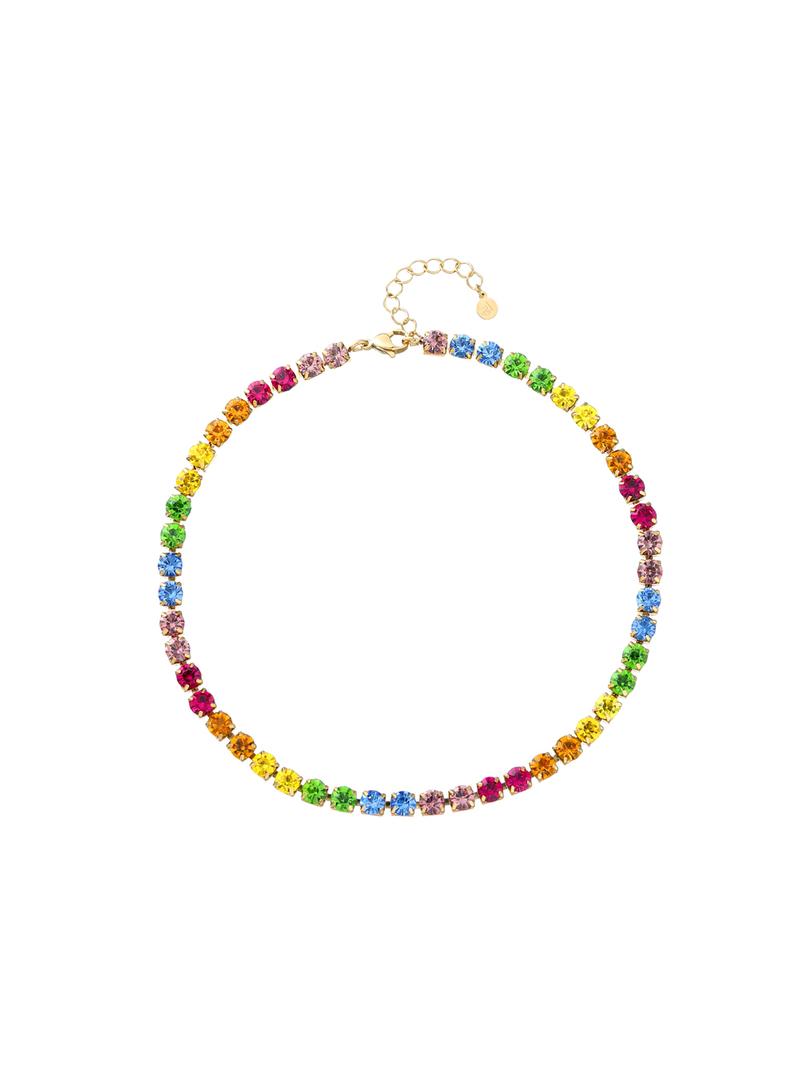 Love Stories Strass Necklace Multicolor